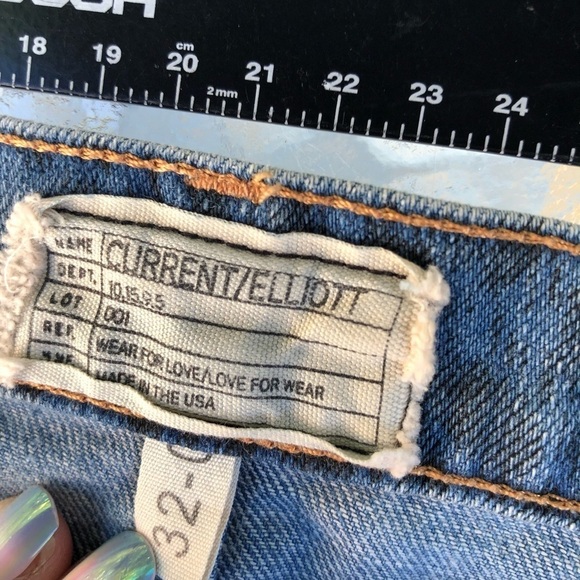 Current & Elliot size 32 jeans leopard print jeans straight skinny - Picture 13 of 15